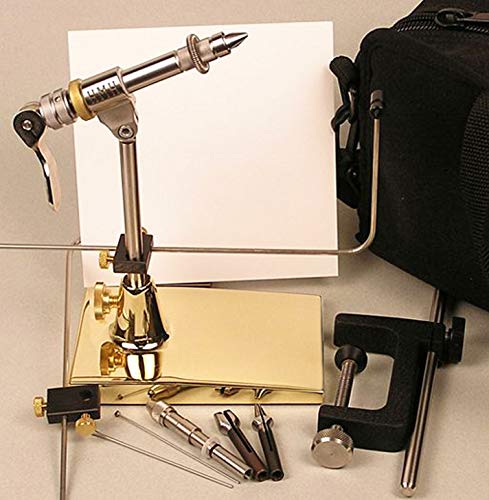 HMH Exhibition Fly Tying Vise with Brass Base - Breton's Bike
