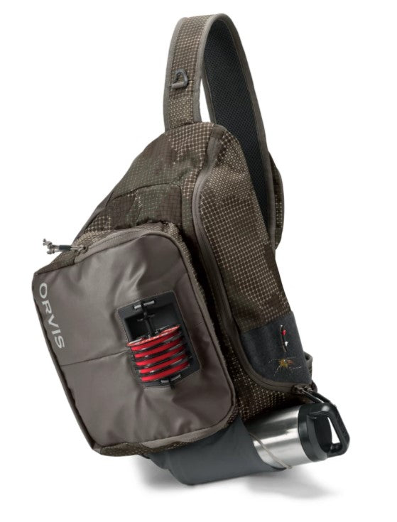 Fly Fishing Sling Bag Multi Function Fishing Waist Bag Pack Fishing Tackle  Shoulder Bag with Fly Patch