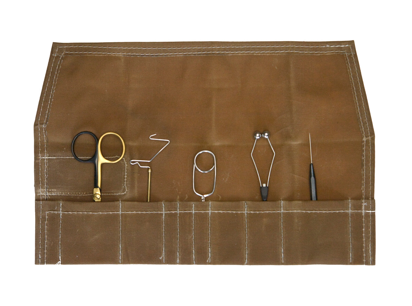 HMH Basic Fly Tying Tool Set with Handmade Waxed Cotton and Leather To -  Breton's Bike & Fly Shop