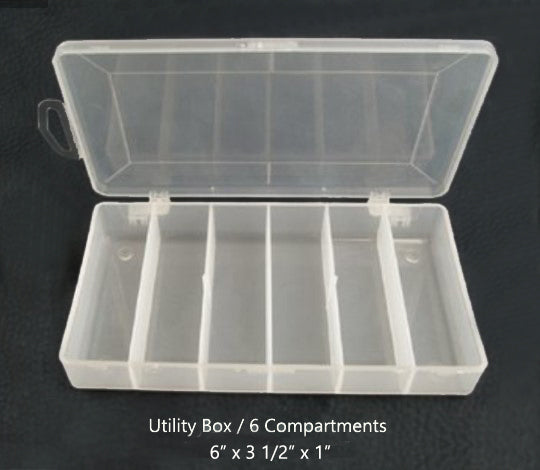 Anglers Image Utility Storage Box (Small with 6 Compartments)
