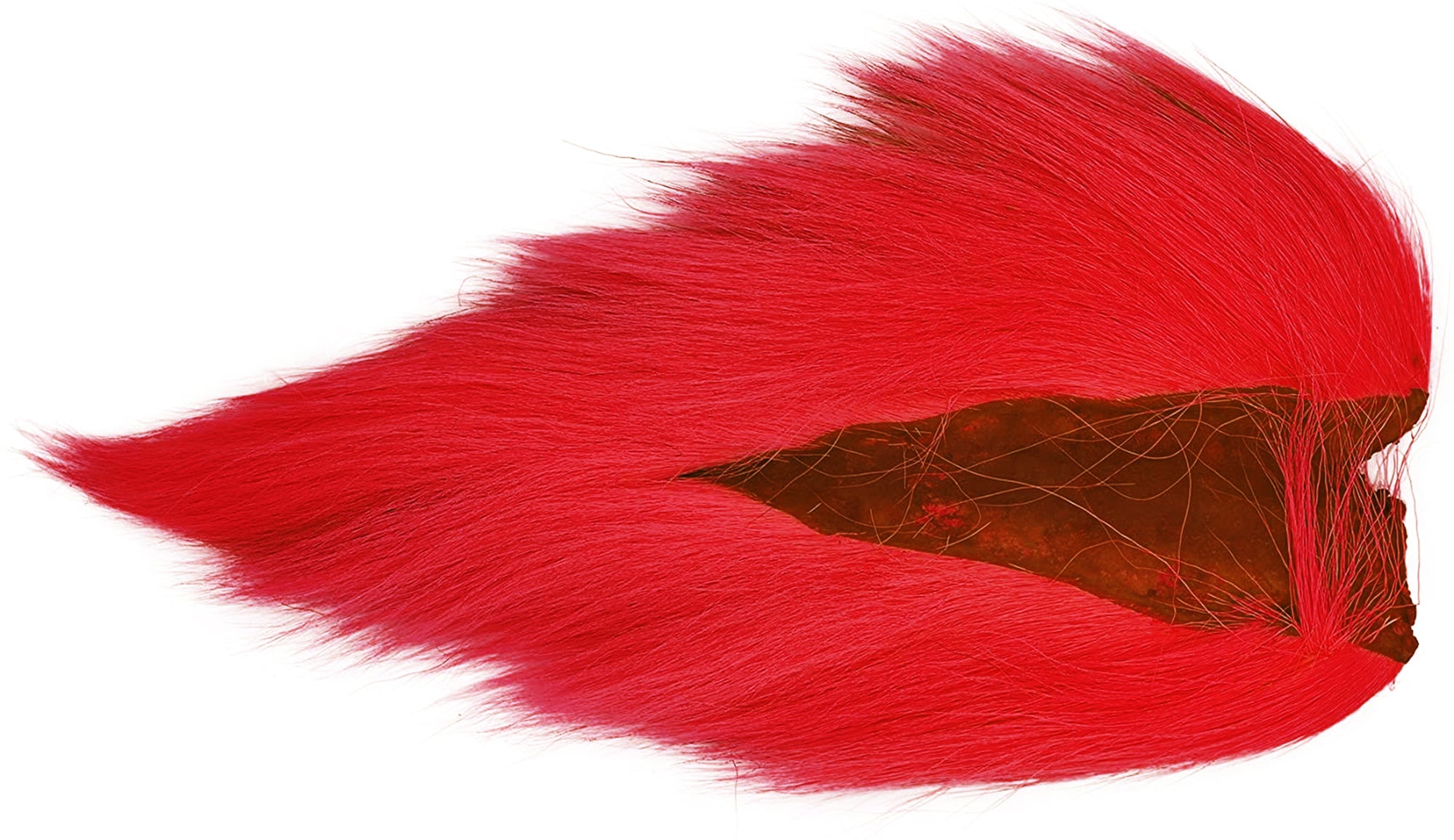 BUCKTAIL with Extra Long Hair 4" or Longer for Saltwater & Freshwater Large Flies ( FL.Red )