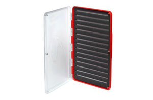 Fulling Mill Guide Fly Box. Stores 682 Flies. Size: 11"x 8"x 1". ( Red )